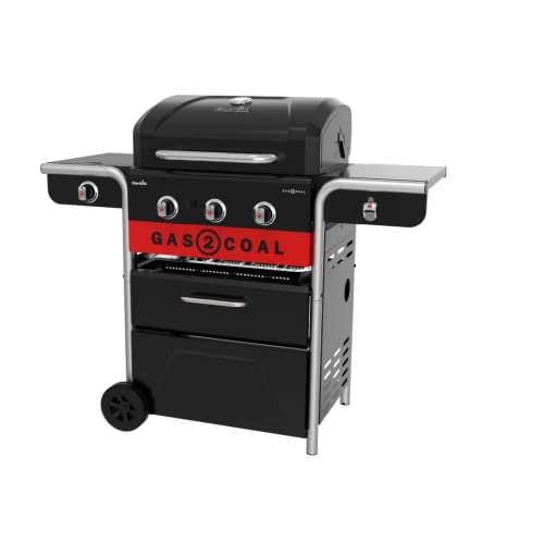 Char-Broil Barbecue Ibrido Gas-Carbone Gas2Coal 2.0 3B - Superficie Di Cottura 62X43 Cm