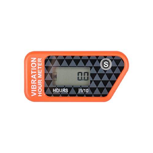 Jayron Jr-Hm016B Indicatore Contaore Digitale Wireless Lcd Vibrazione Attivata,Per Tutte Le Macchine Vibranti,Compressore D'Aria,Generatore,Moto D'Acq
