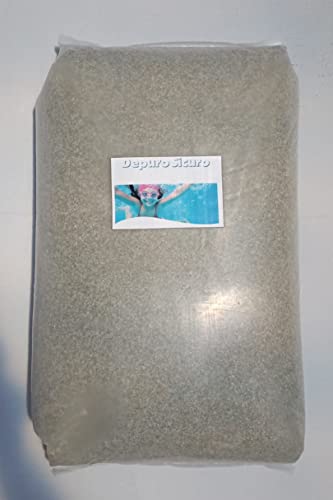 Naturii Natuìì ® 25 Kg Sabbia Di Vetro Piscina, Filtrante Potere Di Filtrazione Del 99,64%, Vetro Tecnico Igiene Massima