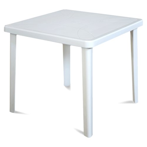 Areta Are027 Tavolo Nettuno, Bianco, 80 X 80 X 72 Cm