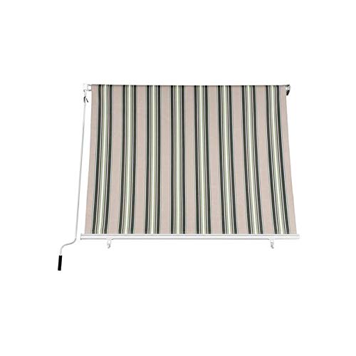 Tenda Da Sole A Caduta Misure 200X250H Cm Colore Verde/Beige - Tessuto 280Gr/Mq