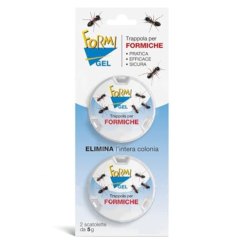 Virsus 2 Trappole Per Formiche, Box Con Gel Da 5Gr Cadauna, Esca Antiformiche Pronto All'Uso, Insetticida Per Ambiente Domestico E Civile, Casa, Uffic