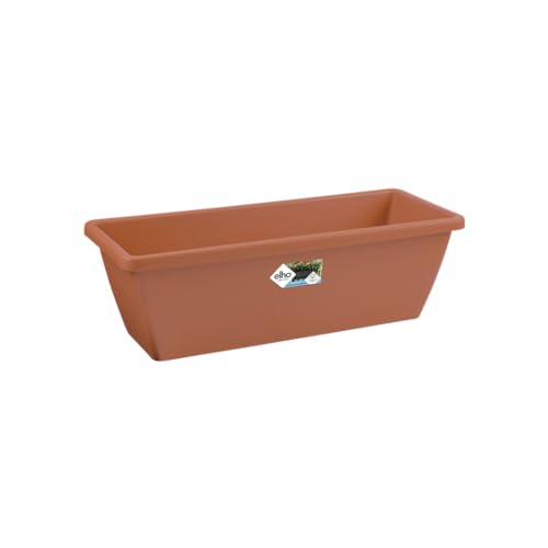 Elho Barcelona Trough Fioriera, Marrone, 90 Cm