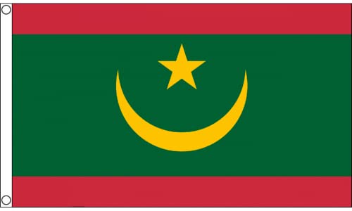 Az Flag Bandiera Mauritania 150X90Cm - Bandiera Mauritana 90 X 150 Cm