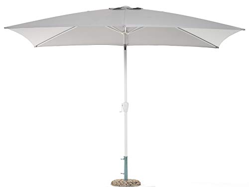 My_Garden Ombrellone Palm Beach, Bianco, 3 X 2 M, Quadrato