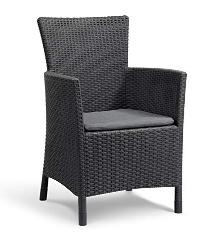 Keter Iowa Poltrona Da Pranzo, Grigio, 0