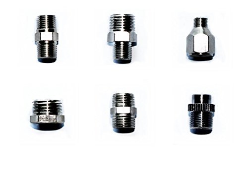 Airbrush Supply Online - Set Adattatore Flessibile Aerografo, 6 Pezzi