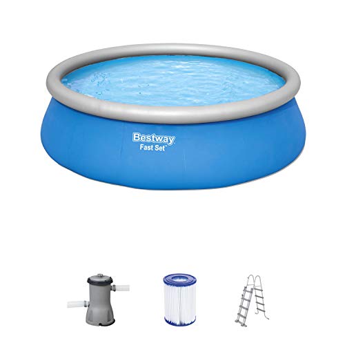 Bestway 57289-3 Set Piscina Gonfiabile Fast Set Rotonda Da 457X122 Cm