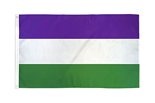 Az Flag Bandiera Suffragette 150X90Cm - Bandiera Diritto Di Voto Per Le Donne 90 X 150 Cm