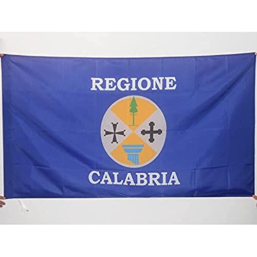 Az Flag Bandiera Calabria 90X60Cm - Bandiera Calabrese - Regione Italia 60 X 90 Cm Foro Per Asta