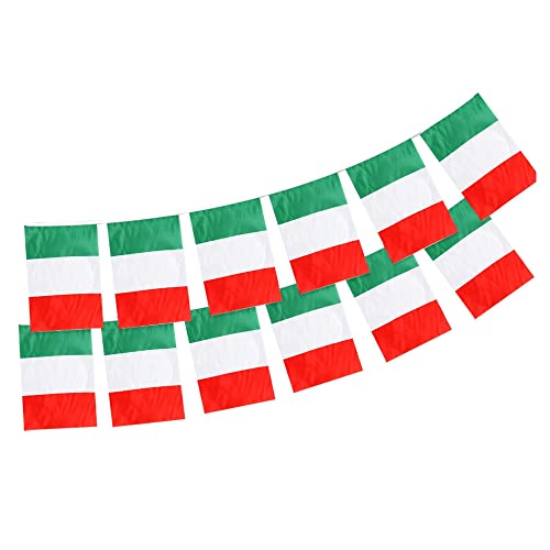 Gusto Andrà Tutto Bene Bandiera Italia Tricolore Azzurri Nazionale Tessuto Resistente Allo Sbandieramento (2 Set Ghirlanda 20 Bandierine)