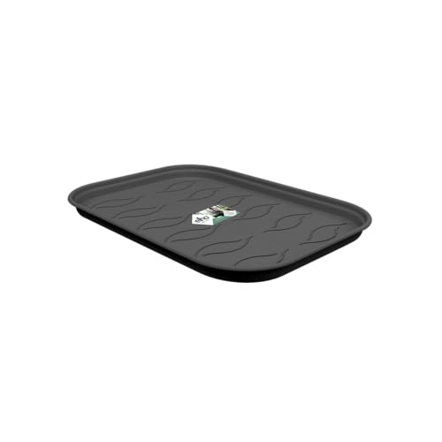 Elho Green Basics Grow Tray Saucer Sottovaso, Nero, 24 Cm
