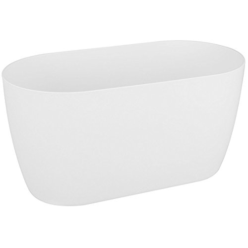 Elho Brussels Orchid Duo 25 - Vaso Per Interno - Ø 24.8 X H 12.0 Cm - Bianco/White