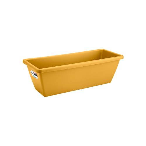 Elho Barcelona Trough 40 - Fioriera - Giallo - Balconeesterno - L 19 X W 39.5 X H 16 Cm