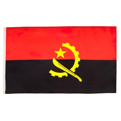 Az Flag Bandiera Angola 90X60Cm - Bandiera Angolana 60 X 90 Cm
