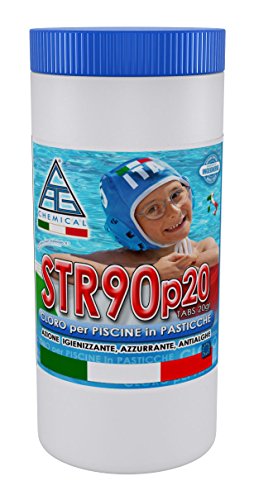 C.A.G Chemical 20P0010 Str90P20 Cloro, Pastiglioni Da 20 Grammi A Lento Scioglimento