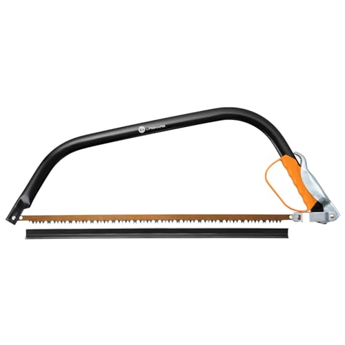 Fiskars Sega Ad Arco Per Legno Verde, Lama Fissa, Lunghezza: 70 Cm (24"), Coprilama In Plastica Incluso, Acciaio Di Alta Qualità, Nero/Arancione, Sw31