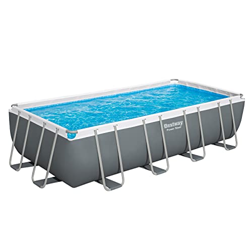 Bestway 56466-5 Set Piscina Fuori Terra Power Steel Rettangolare Da 549X274X122 Cm