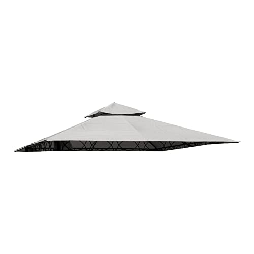 Koem Top Telo Copertura Di Ricambio Per Gazebo Eden 3X3Mt Bianco In Poliestere 180 G/Mq Con Airvent