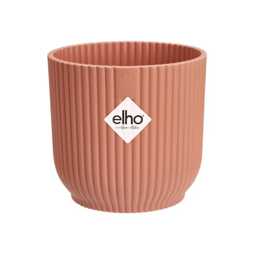 Elho Vibes Fold Round Mini 7 - Vaso Per Piante Da Interno - Ø 7 X H 6.5 Cm - Rosa/Delicate Pink