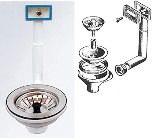 Piletta 1-1/2 Ppl C/Troppo Pieno Per Lavello C/Foro 3-1/2