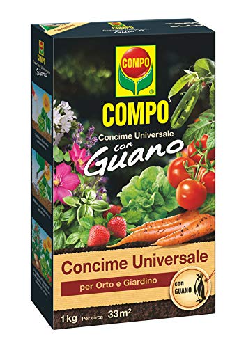 Compo Concime Universale Per Orto E Giardino, Con Guano, Con Misurino Dosatore, 1 Kg