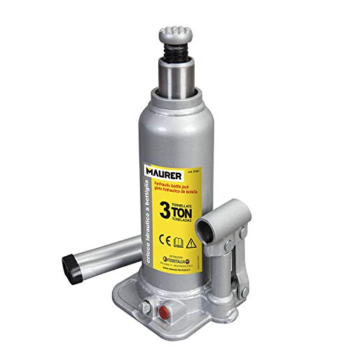Cricco Idraulico Cric A Bottiglia Maurer 3000 Kg - Alzata 194-372 Mm