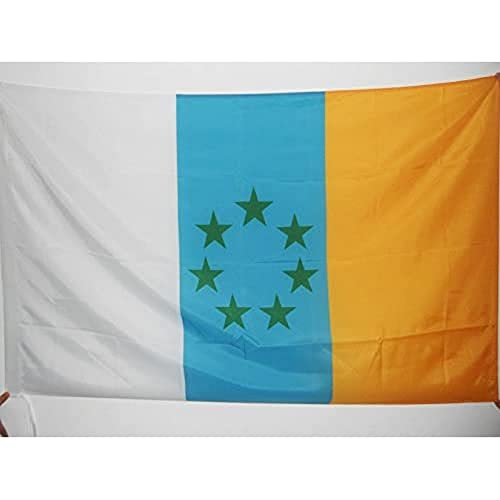 Az Flag Bandiera Isole Canarie Indipendentista 150X90Cm - Bandiera Canarias Nazionalista 90 X 150 Cm Foro Per Asta