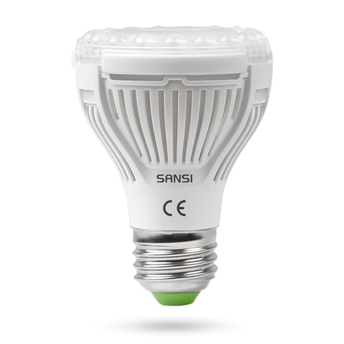 Sansi Lampadina Led Per Piante Da Interno A Spettro Completo, 10W (100W Equivalente) E27 Lampada Coltivazione Per Piante Semina, Crescita, Fioritura,