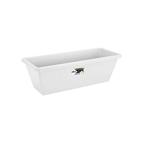 Elho Barcelona Trough Fioriera, Bianco, 70 Cm