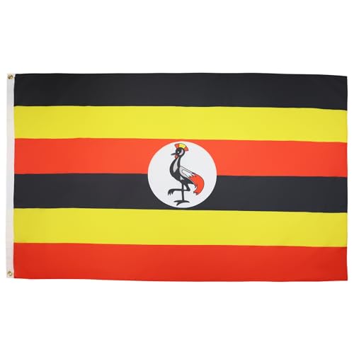 Az Flag Bandiera Uganda 90X60Cm - Bandiera Ugandese 60 X 90 Cm