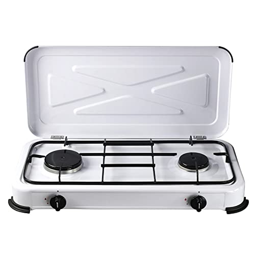 Papillon Gas Hob-02, Hob-02-Cocina 2 Fuegos Con Quemadores De 53 Y 59 Mm. Consumo Nominal 190 G/H. Potencia 2.6Kw. Dimensiones 580X300X95Mm Unisex-Adu