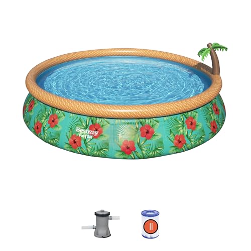 Bestway 57416 Set Piscina Gonfiabile Fast Set Rotonda Da 457X84 Cm