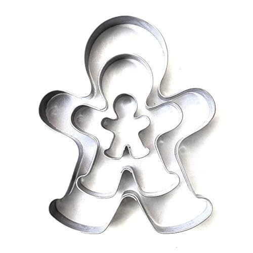 Set Di Formine A Forma Di Omino Di Pan Di Zenzero, 3/6, 5/10 Cm, In Acciaio Inox