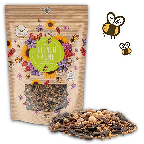 500 G Di Semi Di Prato Fiorito Per Un Colorato Pascolo Per Le Api - Miscela Di Semi Di Fiori Selvatici Colorati E Ricchi Di Nettare Per Api E Farfalle