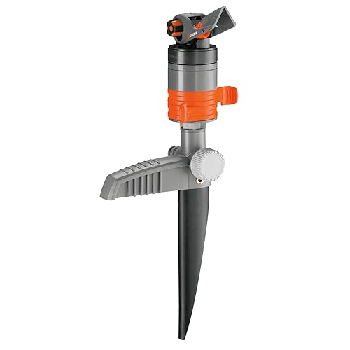 Gardena Irrigatore A Turbina Comfort (In Alto): Irrigatore Per Aree Fino A 450 M², Regolazione Della Portata, Filtro Integrato, Standard (8144-20)