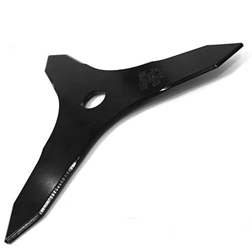 Ratioparts - Lama A 3 Denti Per Decespugliatore, 25,4 Mm, 255 Mm, Colore: Nero