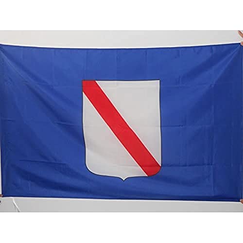 Az Flag Bandiera Campania 150X90Cm - Bandiera Campana - Regione Italia 90 X 150 Cm Foro Per Asta