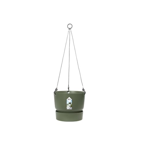 Elho Greenville - Fioriera Sospesa, Ø 24 Cm, Colore: Verde
