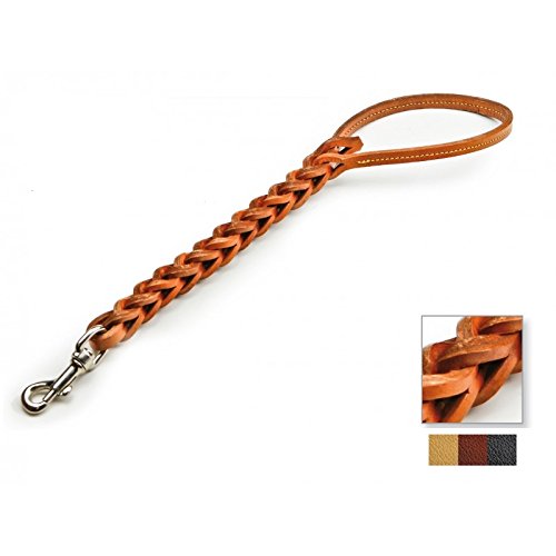 Guinzaglio Tripla Treccia Cuoio 900