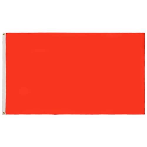 Bandiera Monocolore Rosso 150X90Cm - Gran Bandiera Rossa 90 X 150 Cm Poliestere Leggero - Bandiere - Az Flag