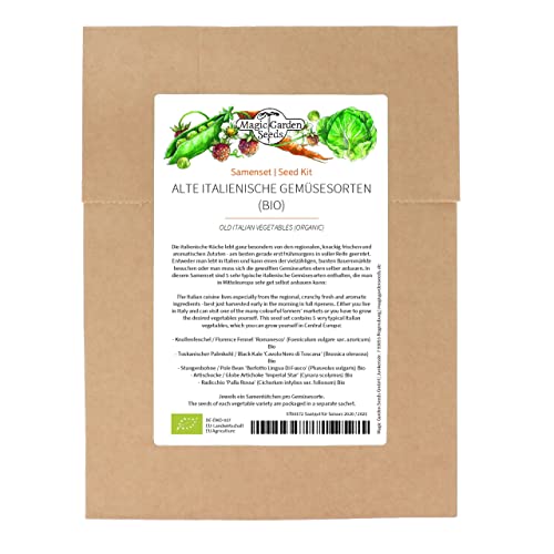 Antiche Varietà Di Ortaggi Italiani (Bio) - Set Di Semi Con 5 Prelibatezze Tipiche Della Cucina Italiana