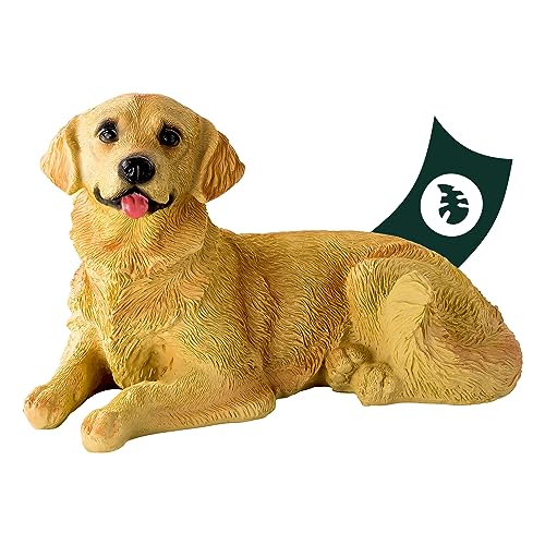Verdoba Figure In Poliresina Cane Golden Retriever, Dipinto A Mano, Decorazioni Da Giardino Animali, Figure Decorative In Resina Sintetica