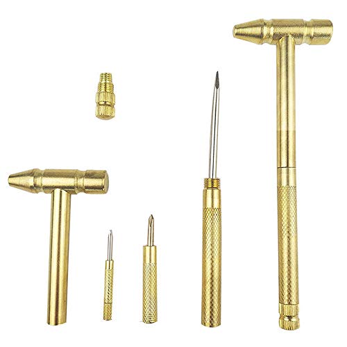 Ikaar 5 In 1 Multi Mini Martello Di Rame Multi-Function Cacciavite Piccolo Martello Oro