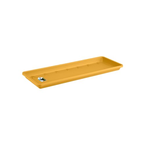 Elho Barcelona Trough Saucer 70 - Giallo - Balconeesterno - Ø 65.6 X H 2.7 Cm