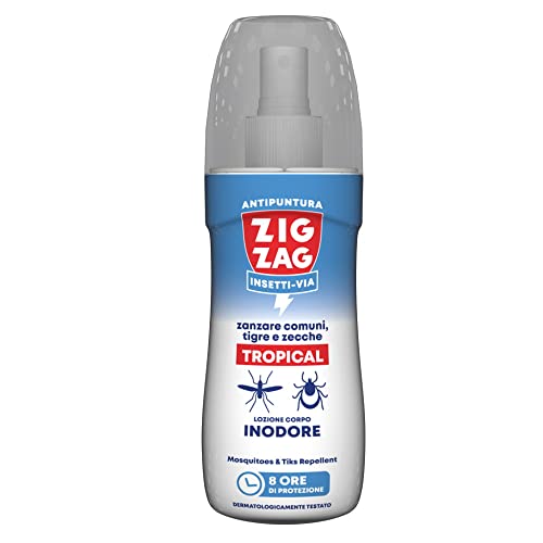 Zig Zag Repellente Insetti Lozione Corpo Insettivia Tropical, 100Ml