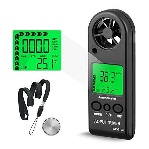 Anemometro Digitale Anemometro Portatile Per La Misurazione Della Velocità Del Vento, Alta Precisione, Misurazione Del Windsurf, Attività All'Aperto D