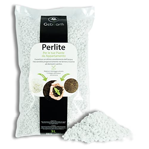 Gebearth - Perlite Giardinaggio Per Piante Da Appartamento 【 Perlite Espansa 3 L 】