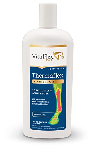 Thermaflex Liniment Gel 12 Ounce Muscle And Joint Pain Relief For Horses