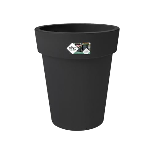 Elho Green Basics Vaso, Nero, 35 Cm